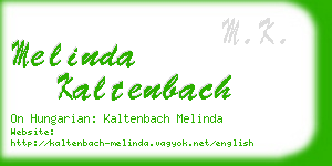 melinda kaltenbach business card